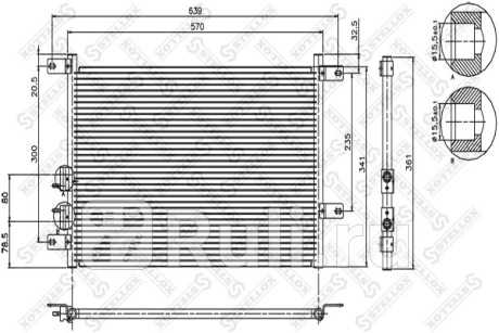 Радиатор кондиционера 94526 alfa romeo 156 97- STELLOX 10-45390-SX  для Разные, STELLOX, 10-45390-SX