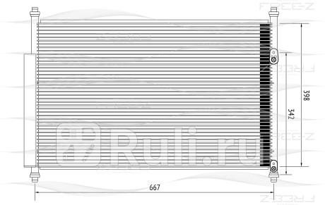 Радиатор кондиционера suzuki grand vitara 05- FREE-Z KC0256  для Разные, FREE-Z, KC0256