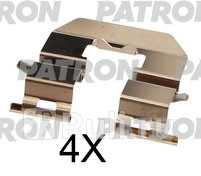 Комплект монтажный тормозных колодок дисковых kia: sorento 09- PATRON PSRK1294  для Разные, PATRON, PSRK1294