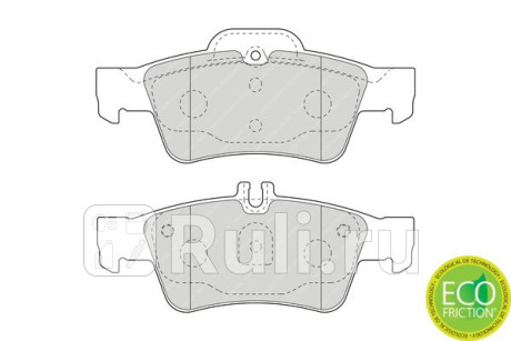 FDB1526 - Колодки тормозные дисковые задние (FERODO) Mercedes W212 (2009-2013) для Mercedes W212 (2009-2013), FERODO, FDB1526