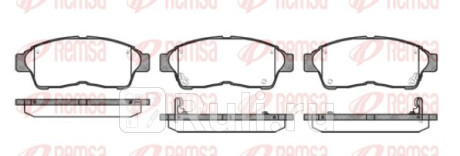 0402.02 - Колодки тормозные дисковые передние (REMSA) Toyota Corolla 120 хэтчбек (2002-2007) для Toyota Corolla 120 (2002-2007) хэтчбек, REMSA, 0402.02