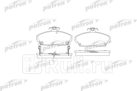 Колодки тормозные дисковые передн landrover freelander 07.97 09.00 PATRON PBP1291  для Разные, PATRON, PBP1291